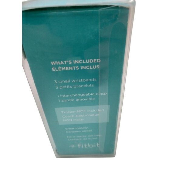 Fitbit Flex Accessory Wristbands Set S/P - Black Red & Teal Colors - Picture 3 of 4